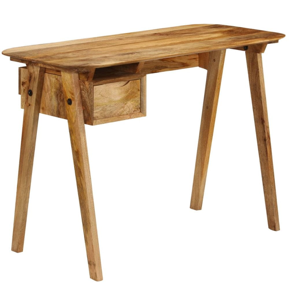 Vidaxl Písací stôl z mangovníkového dreva 110x50x76 cm
